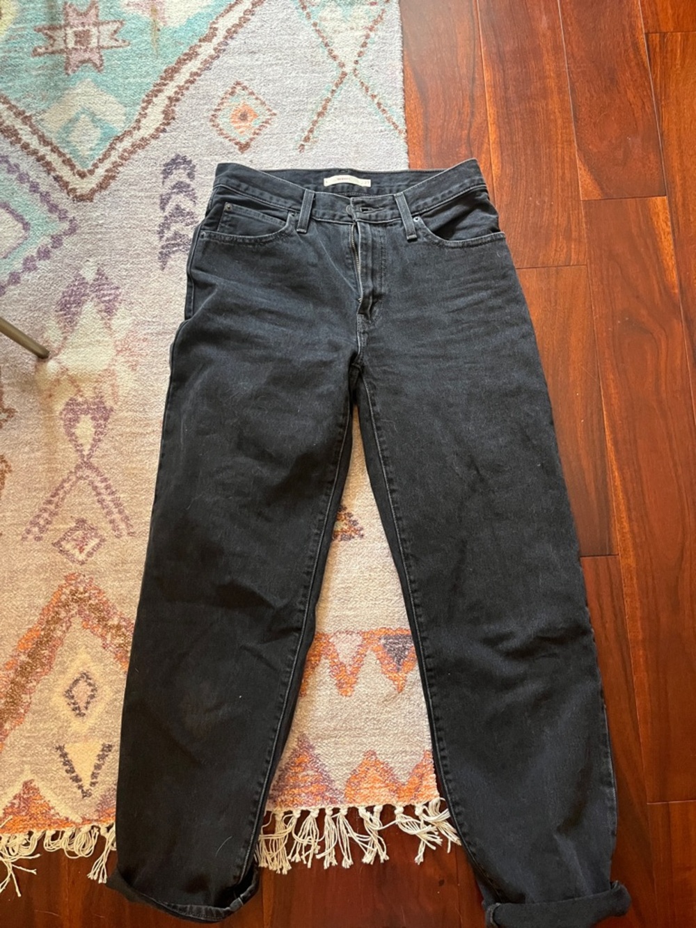 LEVIS 94 BAGGY BLACK JEANS SZ 27